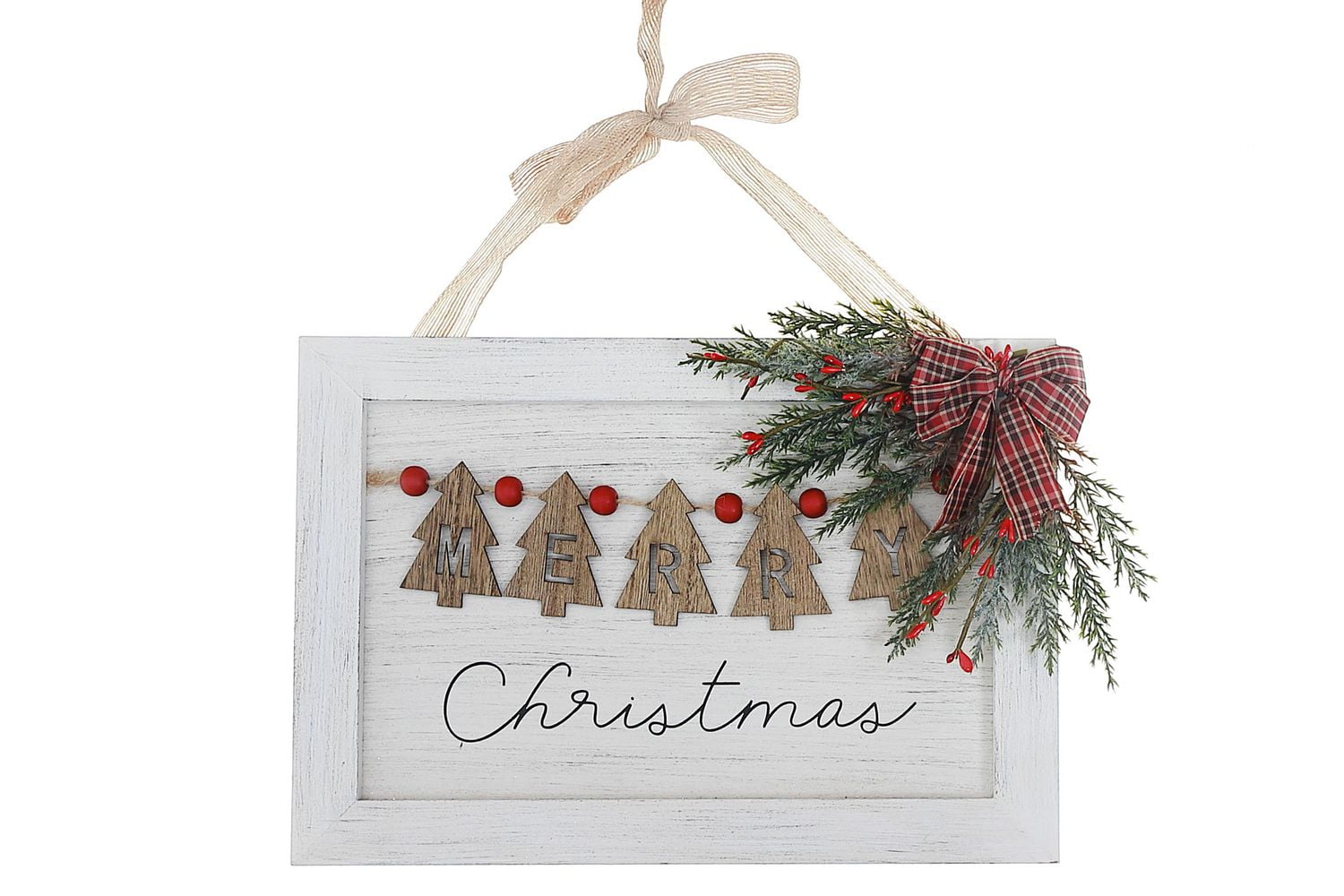 Plaque Murale Joyeux Sapin De Noël