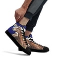 thumbnail image 5 of Kentucky Derby Horse Racing High Top Canvas Shoes Sneakers Black Size 11, 5 of 7