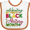 thumbnail image 3 of Inktastic Celebrating My First Black History Month for Kids Boys or Girls Baby Bib, 3 of 4