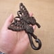 thumbnail image 4 of 2 ganchos de pared vintage de hierro fundido (cabeza de perro), acabado antiguo, metal para ropa, negocios, cabeza de animal, percha decorativa, accesorios para el hogar, gancho, 4 of 5