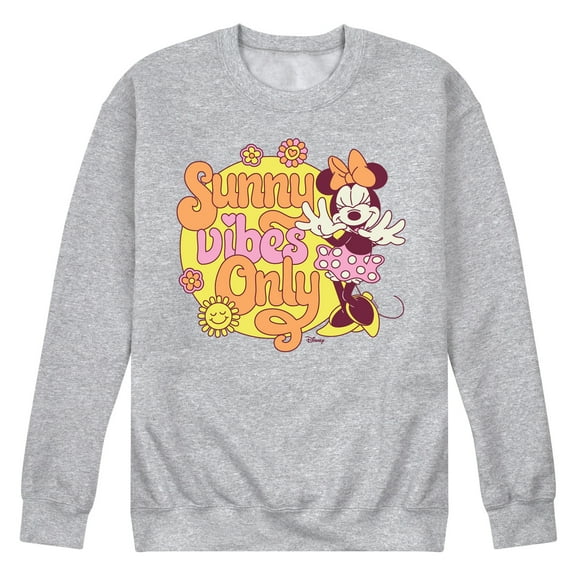 Disney - Mickey & Friends - Minnie Mouse - Sunny Vibes Only - Men's Crew Neck Fleece Pullover