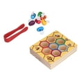 thumbnail image 2 of Fine Motor Skill Toy, Early Educational Game Toy Color Sorting Bee Matching Game  For Educational Learning Clamp Bees, 2 of 8