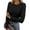 Black#1, variant on Luniro Women's Basic Tops Scoop Neck T Shirts Ribbed Knit Slim Short Sleeve Tee Clothes Trendy 2026