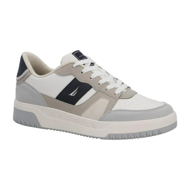Tenis Nautica Hombre Casual Urbano Ajustable Moderno beige 26