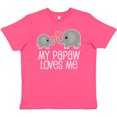 thumbnail image 3 of Inktastic Papaw Grandpa Loves Me Youth T-Shirt, 3 of 5
