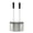 Stainless Steel, variant on Bath Bliss 2-in-1 Toilet Brush and Plunger Set in Black