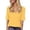 Yellow, variant on Bmisegm Womens Tops Basic V Neck T Shirts Half Sleeve Tops Casual Solid Summer Tees T Shirts for Women Beige S