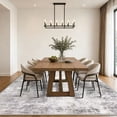 thumbnail image 2 of iOhouze Washable Rugs 8x10 for Living Room Modern Abstract Machine Washable Indoor Rugs Soft Carpet Rugs Non Slip Rug for Bedroom Dining Room Office Playroom, Ash Grey/Beige, 2 of 9