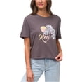 thumbnail image 1 of Reef Womens Plumerian Graphic T-Shirt gry1 XS, 1 of 2