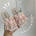 thumbnail image 2 of hengsof Girl Summer Stylish Sweet Pearl Bow Leather Sandals,Suitable for Indoor Outdoor,Versatile Casual Cute Beach Shoes, 2 of 5