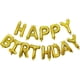 thumbnail image 1 of Globos de feliz cumpleaños de 16 pulgadas, pancarta de globos dorados, pancarta de letras de papel de aluminio, globos para suministros de fiesta y decoraciones de cumpleaños, 1 of 4