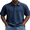Navy Blue, variant on Men's Relaxed Fit Short Sleeve Polo Shirt, Casual Solid Performance Golf Polo with Seam Details
