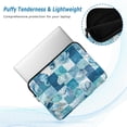 thumbnail image 5 of Quilted Laptop Sleeve for 13-16 Inch Laptops Protective Laptop Case Cover Lightweight Travel & Office Essentials Blue Marine Life Patterns, 5 of 8