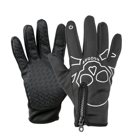 Winter Cycling Gloves Full Finger Touchscreen Anti-slip Bicycle Warm Gloves Windproof Waterproof Outdoor Skiing Skating Thermal