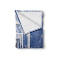 thumbnail image 2 of Futuristic Soft Flannel Fleece Blanket, Sky Clouds Picture on Walls of Doorless Entrances Futuristic Architecture Photo, Cozy Plush for Indoor and Outdoor Use, 50" x 70", Blue White, by Ambesonne, 2 of 6
