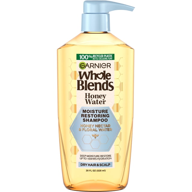 Champú Garnier Whole Blends Honey Water 828 ml para cabello seco