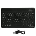 thumbnail image 2 of Wireless Keyboard, Computer Keyboard Fast Typing Portable RGB Backlight 10in  for Laptops for Tablets for Smartphones Black, 2 of 7