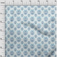 thumbnail image 3 of oneOone Cotton Silk Sky Blue Fabric Block Fabric For Sewing Printed Craft Fabric By The Yard 42 Inch Wide-8J, 3 of 6