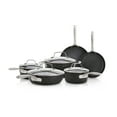 Bialetti Titan Textured Nonstick 10Piece Cooking Pans Set, Black