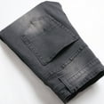 thumbnail image 4 of YLSDL Men's Skinny Fit Hip Hop Streetwear Trousers Straight Fit Jeans Comfy Stretch Denim Pants Distressed Washed Denim Pants Dark Gray XXL, 4 of 8