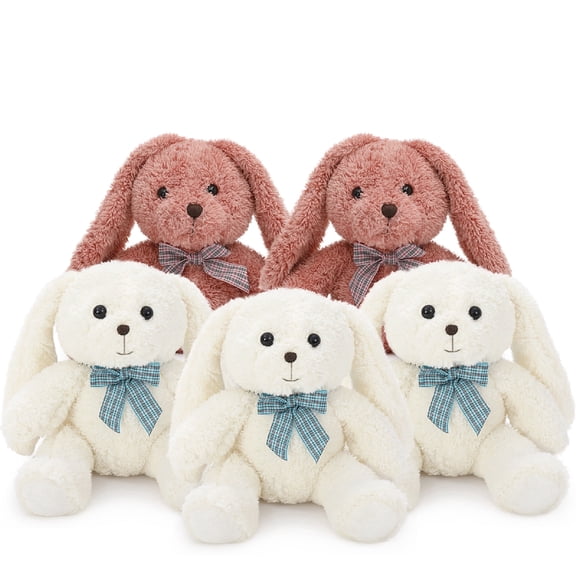MaoGoLan 5-Packs Bunny Plush 12.5" Soft Stuffed Rabbits Plush Toy