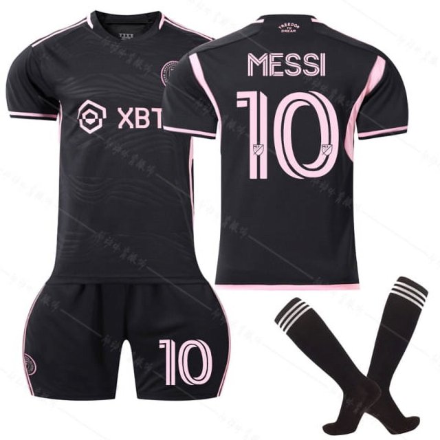 23- Camiseta de fútbol infantil Inter Miami CF nº 10 Messi Messi 24 oso de fresa Electrónica