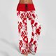 thumbnail image 1 of Puntoco Pantalón Recto De Tiras Estampado Casual De Halloween Para Mujer Rojo M, 1 of 6
