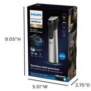 New Philips Norelco 9000, Men'S All In One Trimmer For Beard, Head, Hair, Face, Body, and Groin - No Blade Oil Needed, MG9500/50