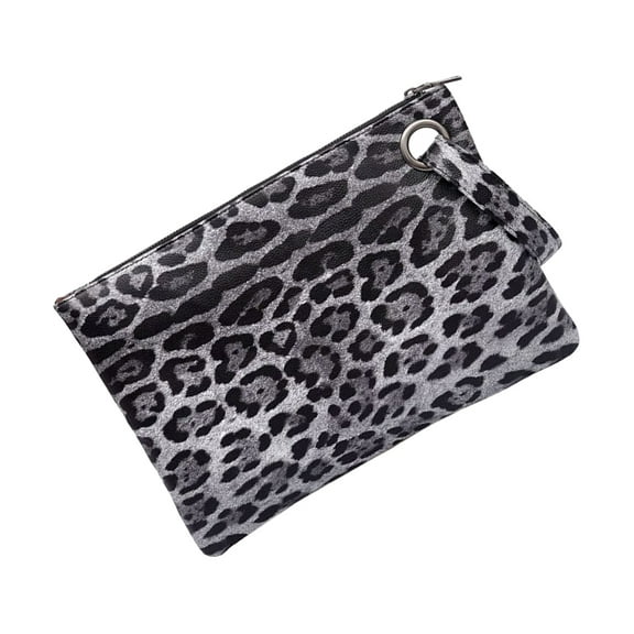 SEWCHICS Leopard Print Clutch Purse Stylish Handbag for Women Daily Use Fashionable and Trendy Accessory