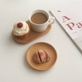 thumbnail image 4 of Wooden Small Tray Wooden Plate Oval Tray Tableware Solid Wood Dim Plate Afternoon Tea Dish, 4 of 5