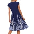 thumbnail image 4 of Fantaslook Summer Dresses for Women Ruffle Sleeve V Neck Midi Dresses Fashion Casual Flowy Vacation Sundress, 4 of 8