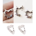 thumbnail image 3 of Dainty Huggie Hoop-Earring Cute Tiny Heart Shape Thorn Stud Earring Spike-Stud-Earrings for Women Fashion Jewelry Decor, 3 of 10