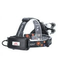 thumbnail image 2 of Linterna frontal LED T6, luz potente, recargable, luz de pesca nocturna, lámpara de conducción nocturna, lámpara de camping, reflector con batería, 2 of 4