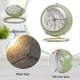 thumbnail image 5 of Silent Analog Alarm Clock, Classic Small Non-ticking Tabletop Kids Glass For Bedroom Living Room Kitchen Indoor Decor (green), 5 of 5