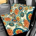 thumbnail image 4 of KUIFORTI Boho Floral Car Seat Covers 4 Pcs, Auto Universal Interior Accessories, Front Seats and Rear Bench Cover Protecto for Cars Truck Van SUV Easy to Install, 4 of 7