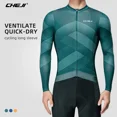 thumbnail image 2 of Camisetas de ciclismo Cheji de invierno de forro polar cálido, resistente al viento y al agua para hombres y mujeres, ropa cortavientos, chaqueta para correr y andar en bicicleta 2024, 2 of 5