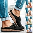 thumbnail image 6 of Women Suede Clogs Mules Garden Loafer Shoes Memory Foam Slipper Casual  Sneakers Comfortable Slip on Sandals Anti-Slip Backless Home Office Walking Shoes, 6 of 8