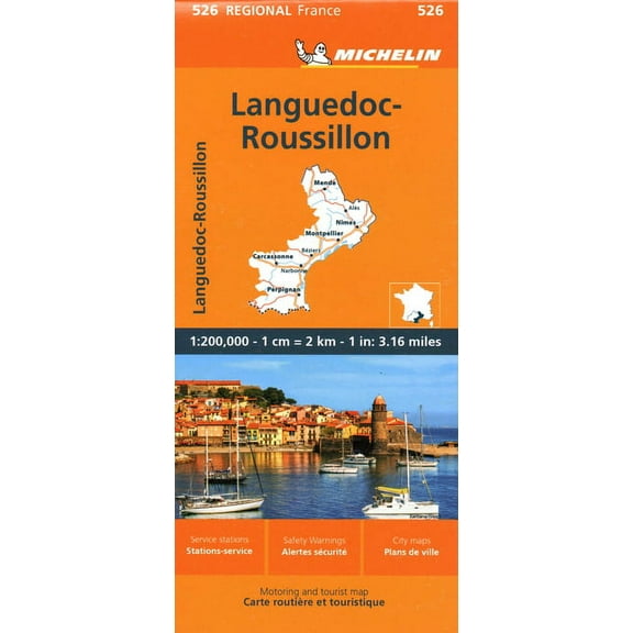 Languedoc-Roussillon - Michelin Regional Map 526