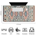 thumbnail image 5 of Long Mouse Pads for Desk,Colorful Geometric Diamond Pattern Desk Mats on Top Of Desks, Desk Mouse Pad Extra Large with 3mm Non-Slip Base and Stitched Edge for Gaming,Office,Work,Home 47.3"x23.6", 5 of 6