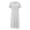 White, variant on Women's Casual Solid Short Sleeve Round Neck Loose Pocket Dress
