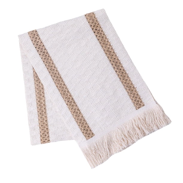 Bandera de mesa de macramé, camino de mesa de ganchillo, patrón de mantel individual, camino de mesa de algodón americano 11.81x70.87 pulgadas