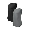 thumbnail image 2 of Rosvigor 2 Pack Womens Workout Tank Tops Lightweight Sleeveless Shirts for Women Loose Fit Tops for Athletic Running Tennis Yoga, 2 of 7