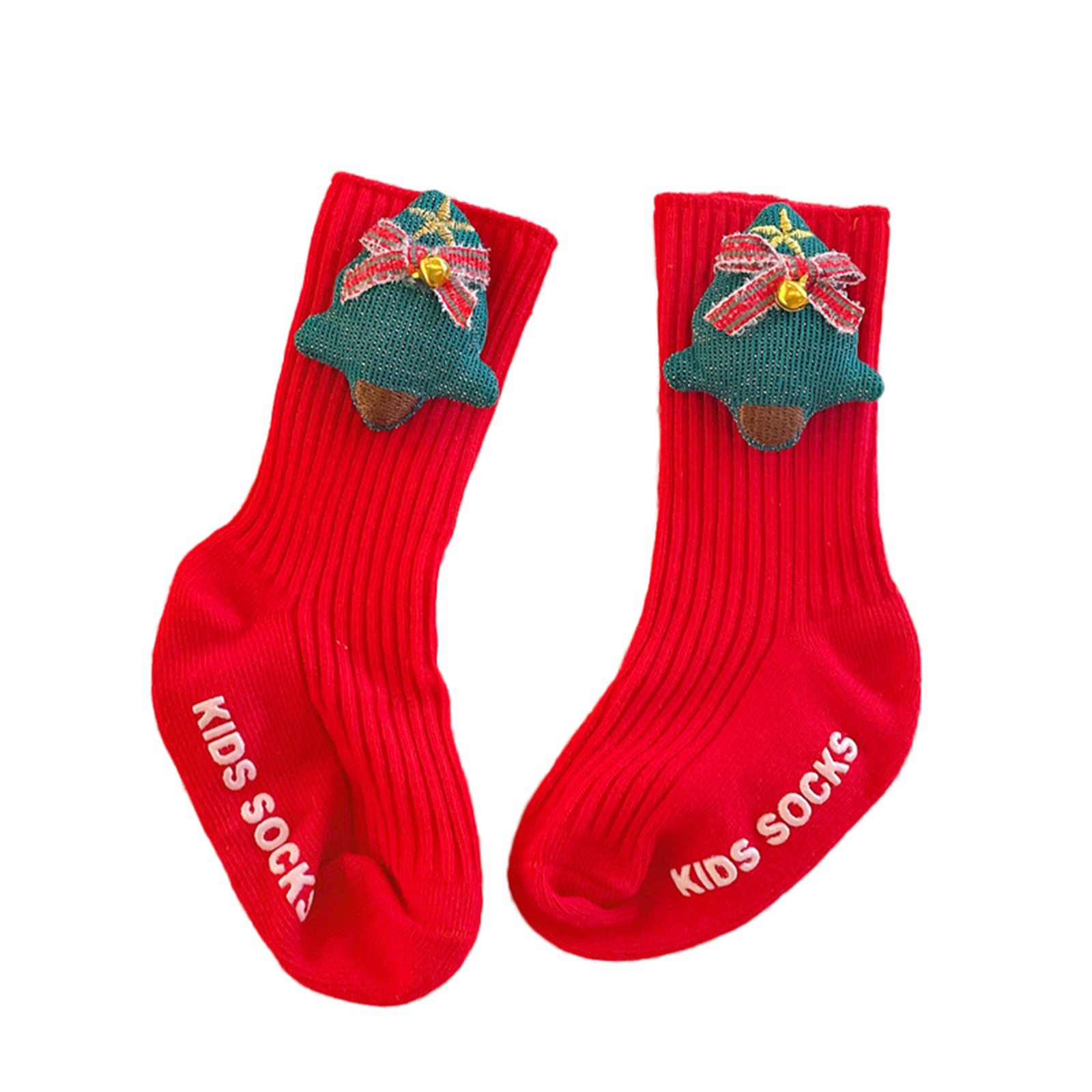 Imcute Children's Socks Cute Embellished Christmas Knitted Nonslip
