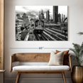 thumbnail image 3 of Elephant Stock Line 7 Subway Wall Art - Horizontal Canvas Wall Art - Living Room Wall Decor - Transportation Canvas - Black And Gray Decor By Philippe Hugonnard - 51" x 34", 3 of 8
