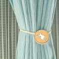 thumbnail image 4 of Curtain Tie Back, Sturdy Wood  Curtain Holdback Simple  for Office, 4 of 8