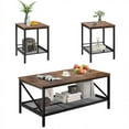 thumbnail image 1 of VEVOR Ensembles de Tables de Salon 3 Pcs Table Basse 41,3 Po avec 2 Tables d'Appoint, 1 of 9