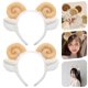 thumbnail image 4 of 2 unids adorable cuerno de cuerno cordero oreja suave mujer diadema maquillaje cabeza banda, 4 of 6