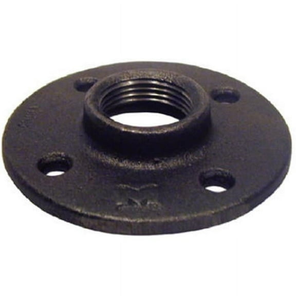 Pannext Fittings B-FLF12 1.25 in. Black Pipe Floor Flange