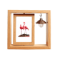 thumbnail image 1 of Flamingo par rojo amor Marco giratorio de madera 4x6, 1 of 3