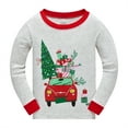thumbnail image 2 of Popshion Toddler Boy 100% Cotton Christmas Pajamas Christmas Truck Pjs Size 7T, 2 of 7